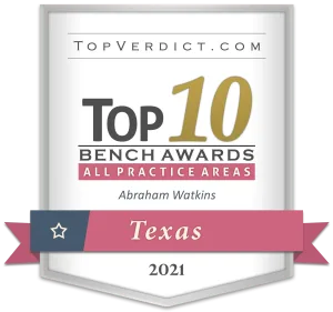 2021 Top 10 Practicing Lawyers in Texas Award