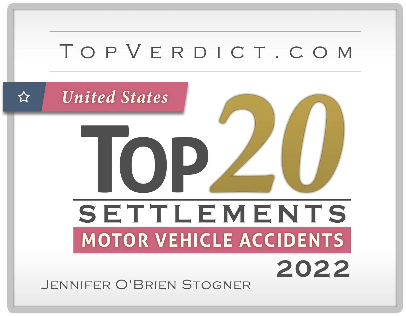 Top 20 Motor Vehicle Accidents - Jennifer Stogner.